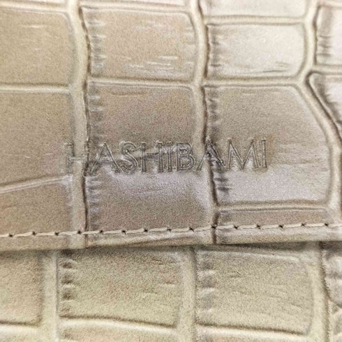 HASHIBAMI クロコ 型押し 三つ折り 財布 レディース